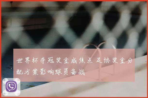 世界杯夺冠奖金成焦点 足协奖金分配方案影响球员备战